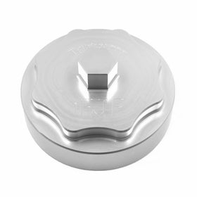 iFJF fuel filter cap front view showing robust aluminum and improved durability