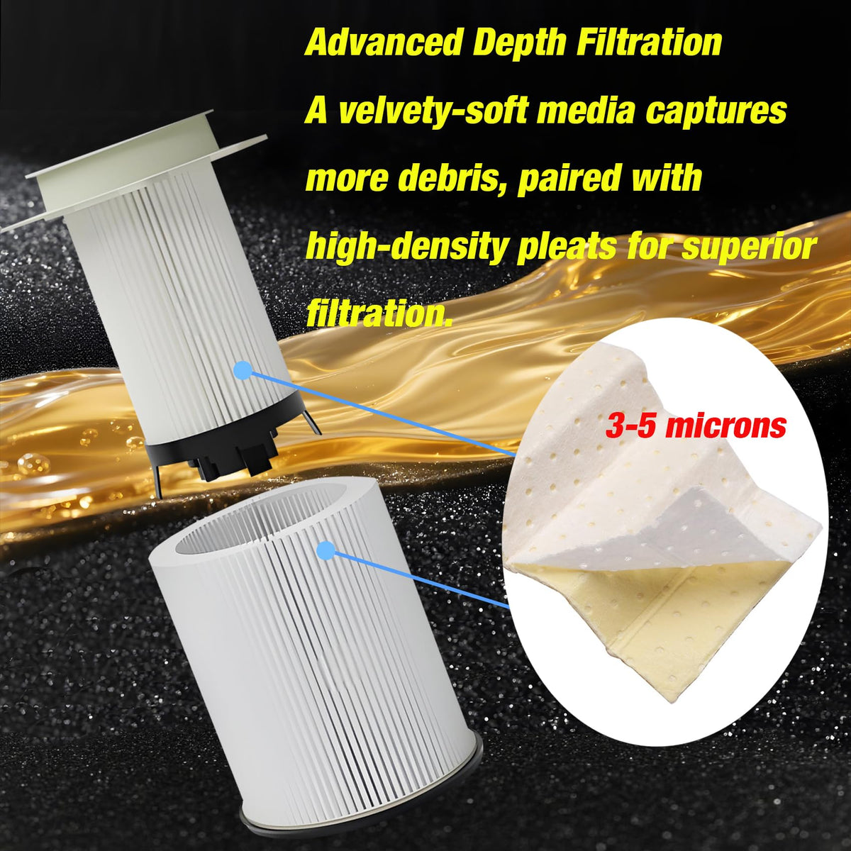 iFJF filter being installed in engine bay illustrating straightforward replacement benefit