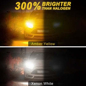 iFunyLED installed in car showing crisp white daytime running benefit