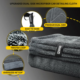 IFWIND close-up of double-twist pile microfiber showing high absorbency benefit