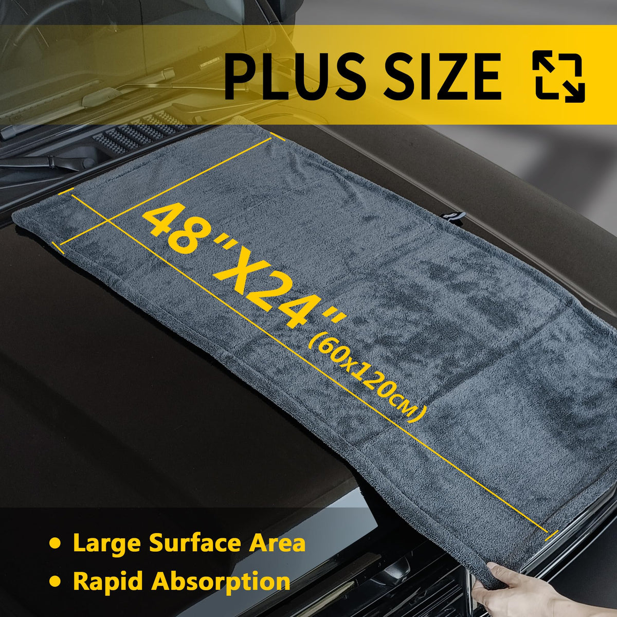 IFWIND large towel spread out full panel illustrating quick coverage benefit