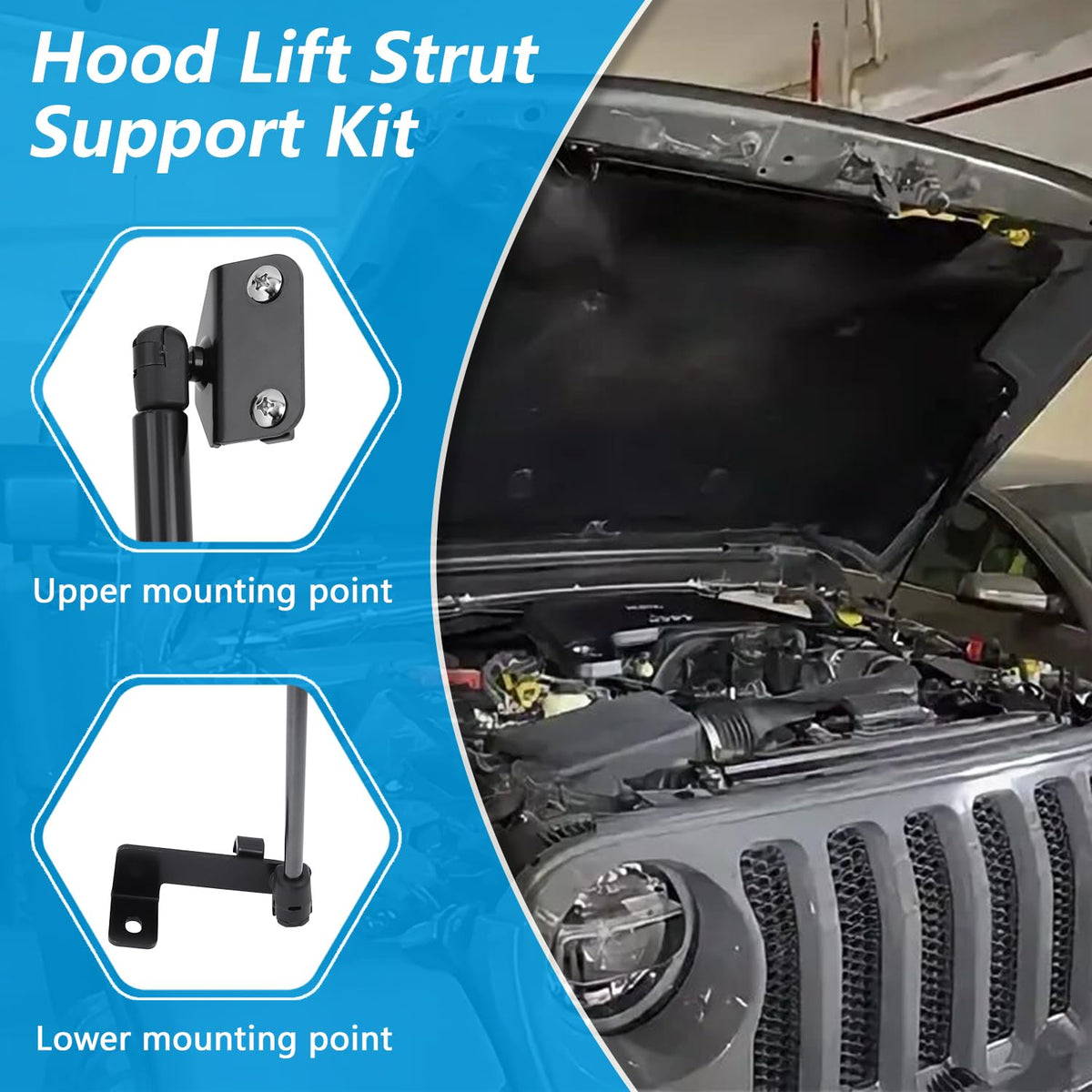 IFYKIM hood open clearance demonstrating extra workspace for repairs
