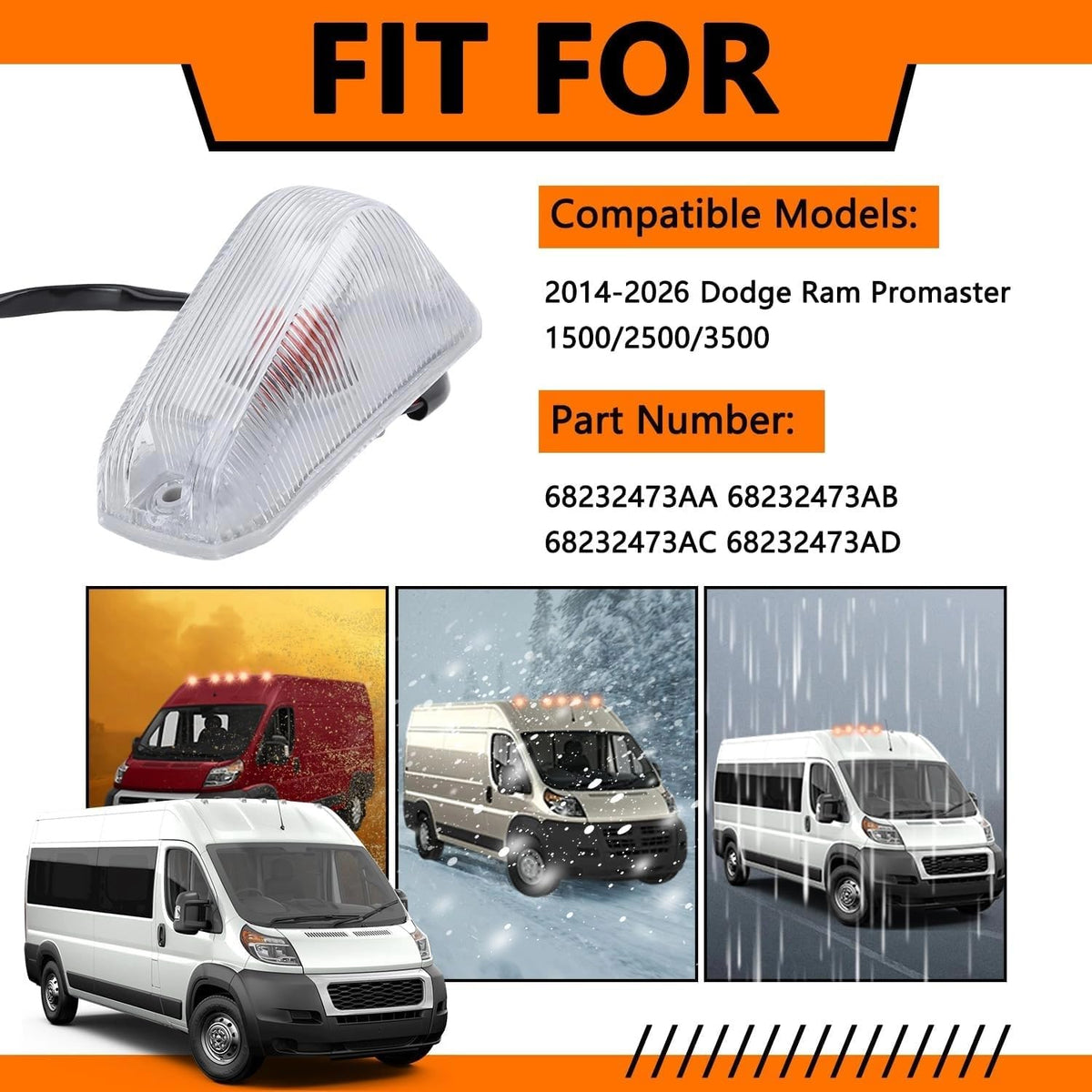 IFYKIM installed on ProMaster roof lifestyle shot improving visibility