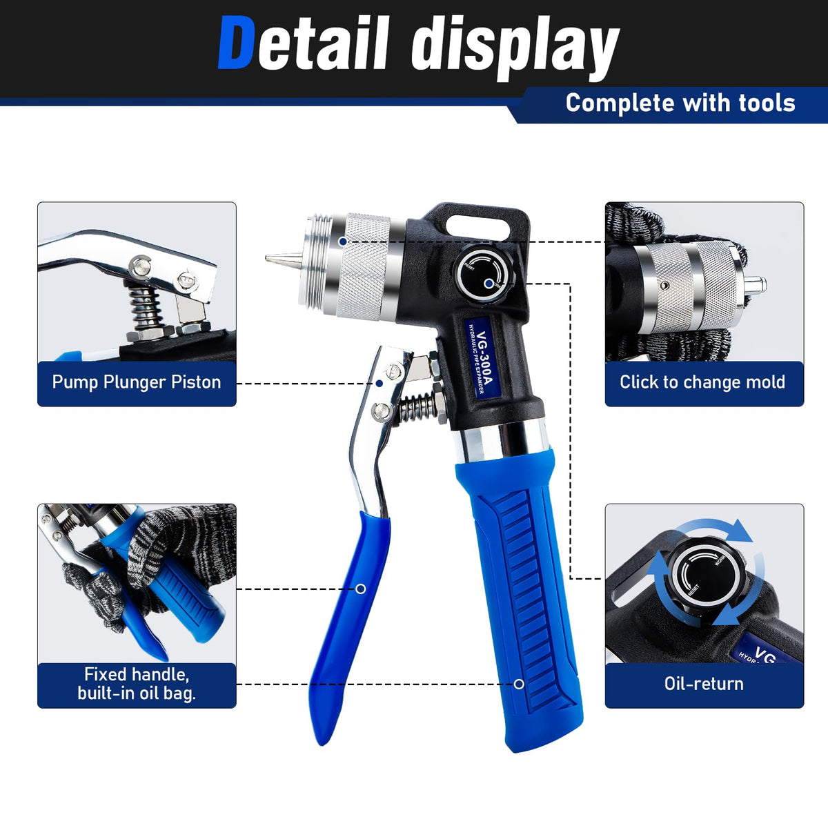 iGeelee tool in use expanding a copper tube showing consistent swage and faster installations