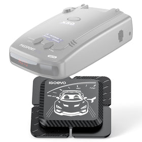 iGoevo front view showing secure detector placement and easy access