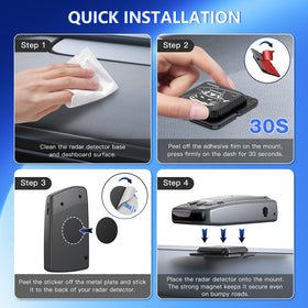 iGoevo package contents with replacement adhesives for easy upkeep