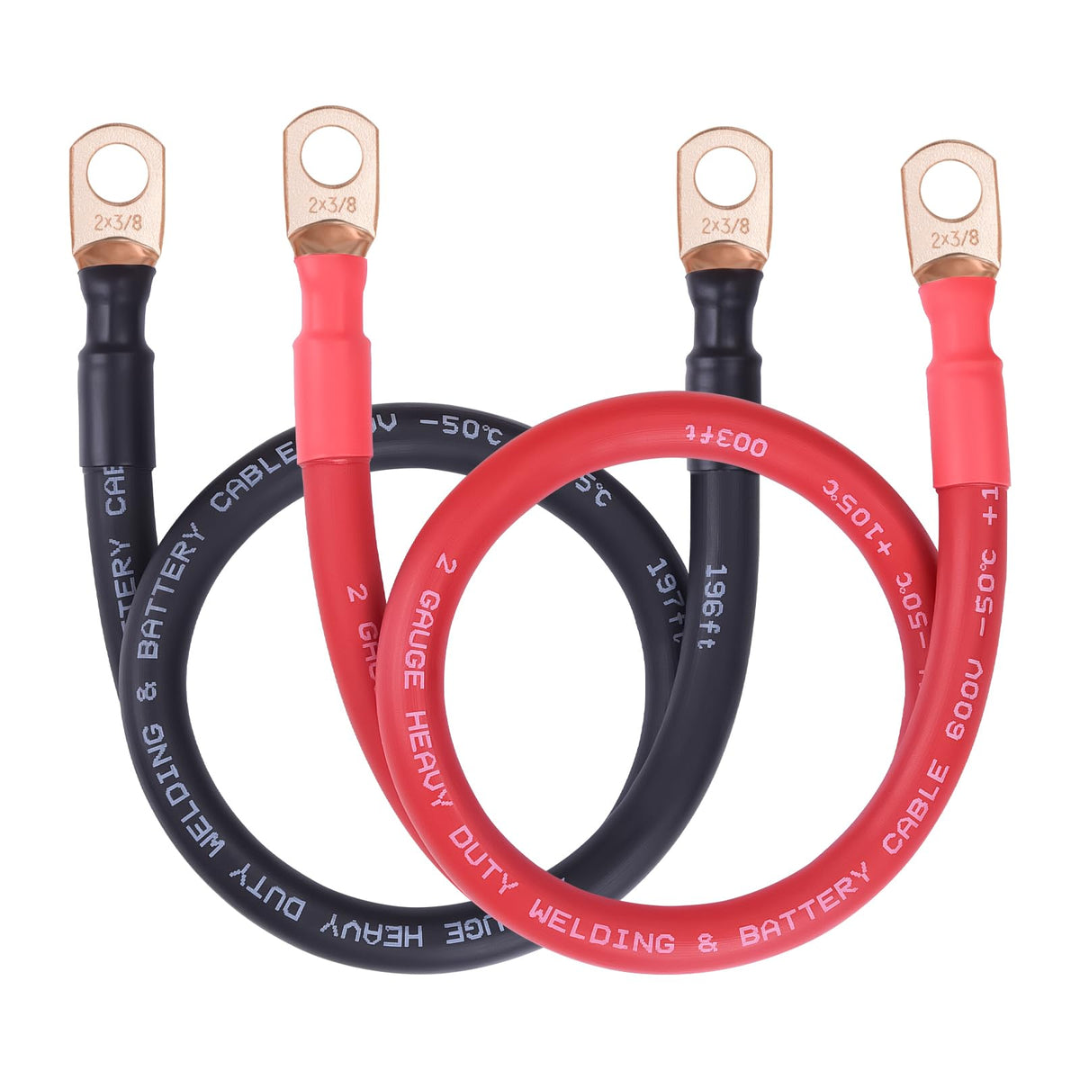 iGreely 2 AWG cable front packaging showing product and length for easy identification