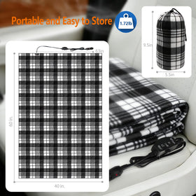 IHEALTHCOMFORT plaid edge and seam close-up shows durable construction