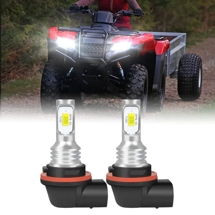 IHNZCB front view of headlight pair showing fit and increased brightness benefit