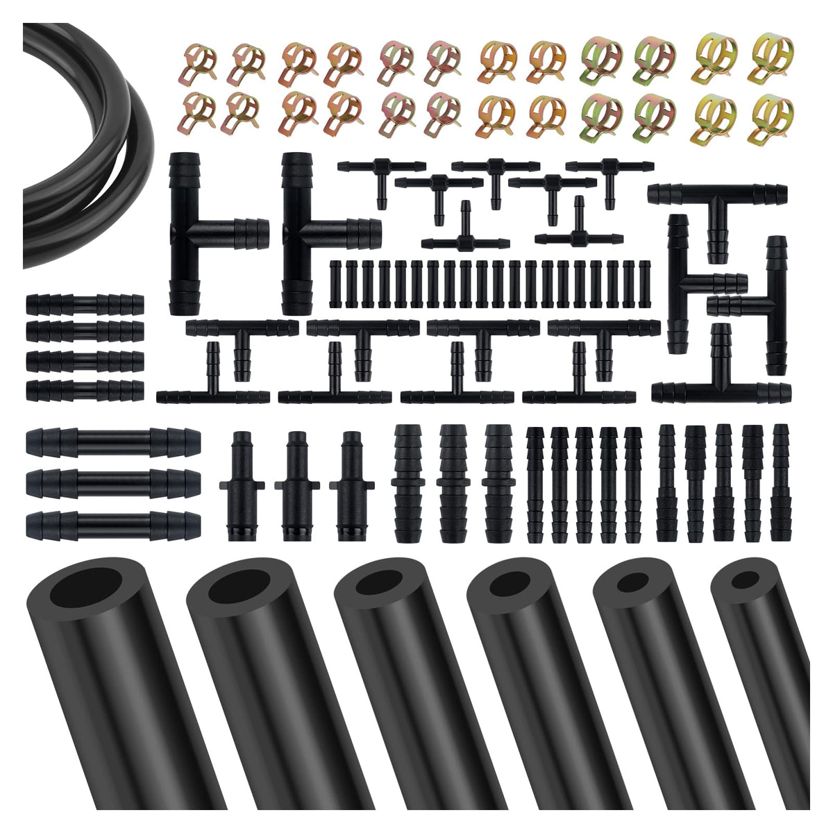 IHOTDER front packaging showing full 94-piece vacuum hose kit and kit benefit