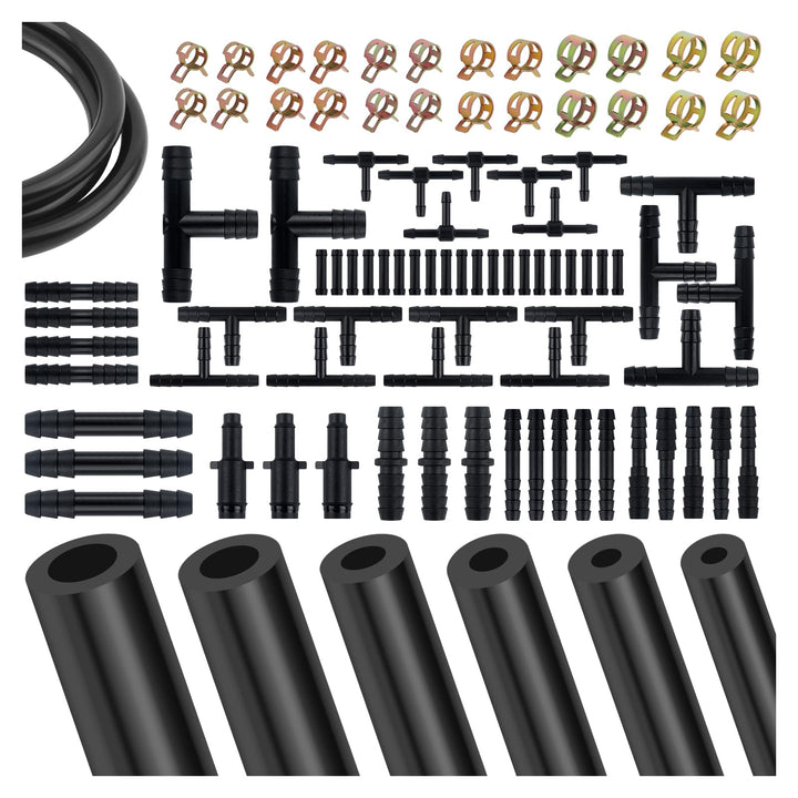 IHOTDER front packaging showing full 94-piece vacuum hose kit and kit benefit