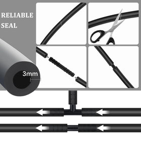 IHOTDER hose cross-section detail showing uniform wall, ensures sealing