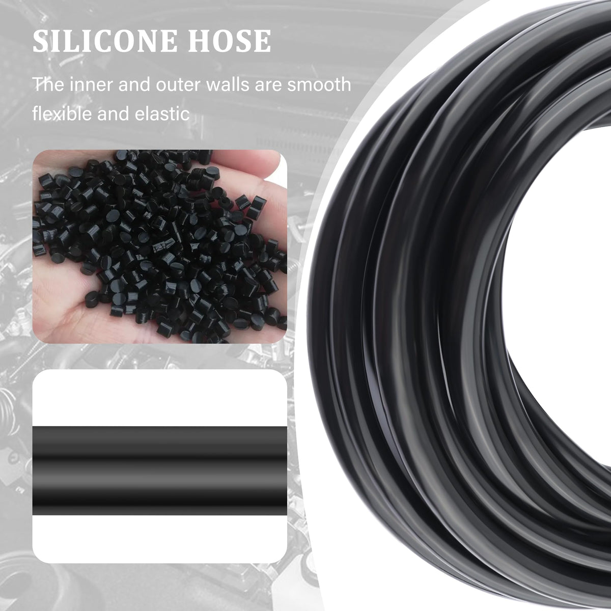 IHOTDER hose ends showing diameter markings for easy selection and precise fit
