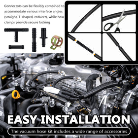 IHOTDER silicone hose routed in engine bay showing heat resistance benefit