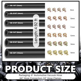 IHOTDER close-up of six hose inner diameters showing sizing clarity benefit