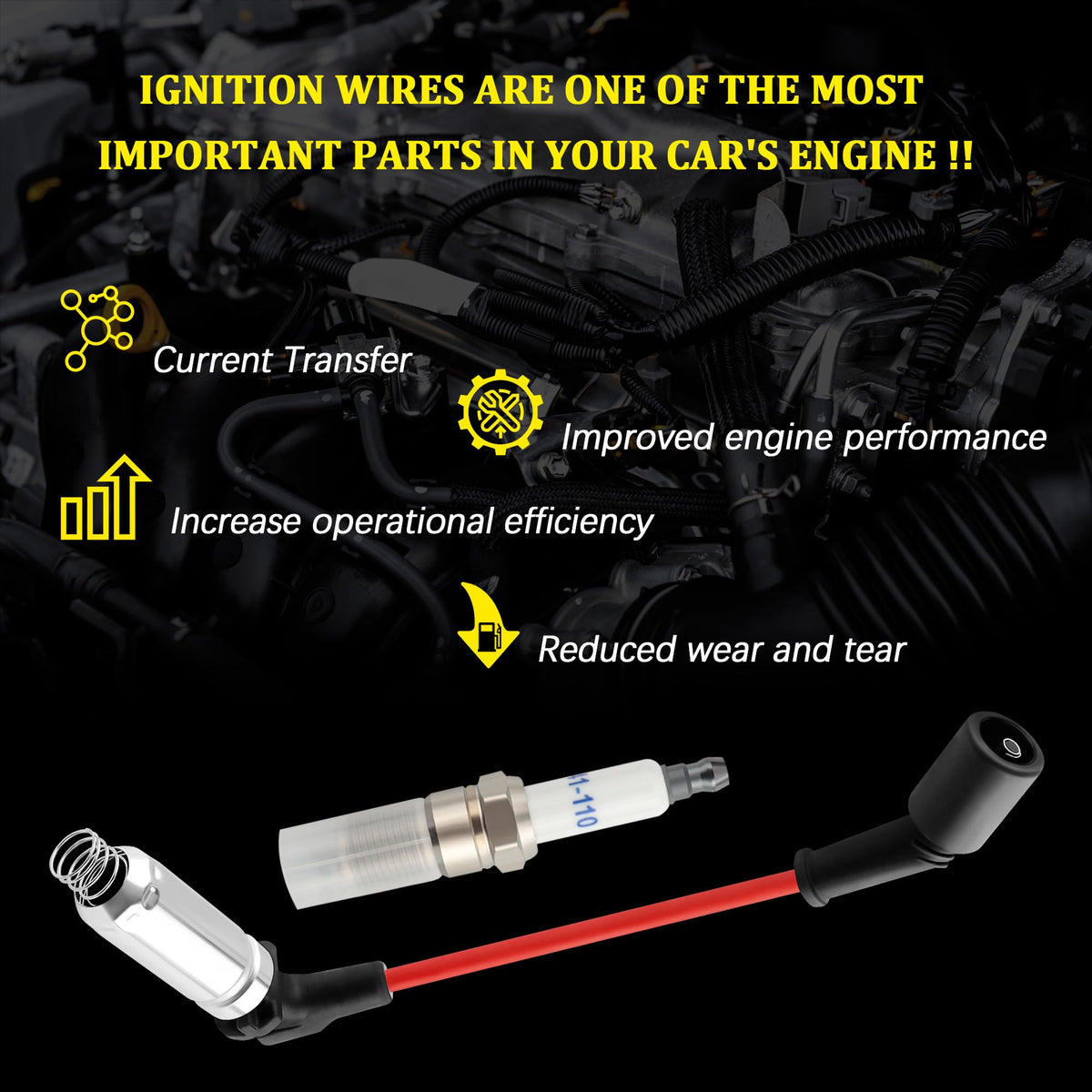IHOTDER spark plug beside a coin showing compact size and fitment clarity