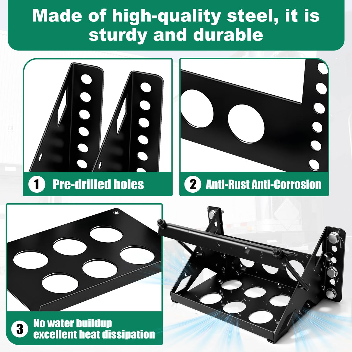 IHOUMEX powder-coat finish texture protecting steel from rust and corrosion