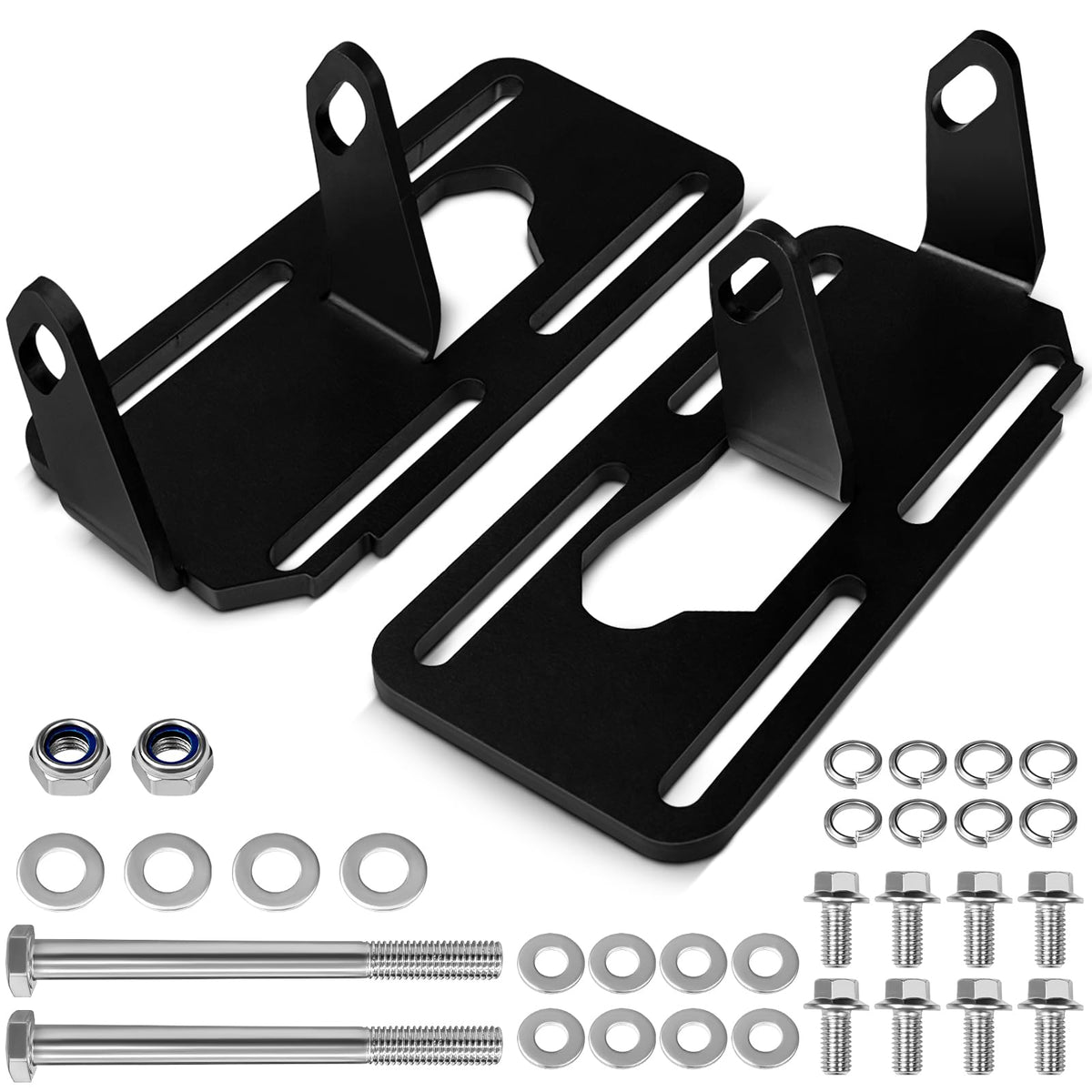 IHOUMEX front-mounted bracket showing fitment and sturdy construction benefit