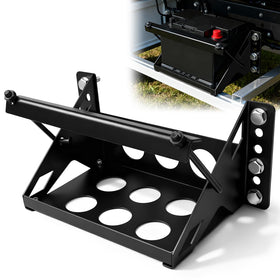 IHOUMEX front view of tray showing secure battery fit and stable mounting