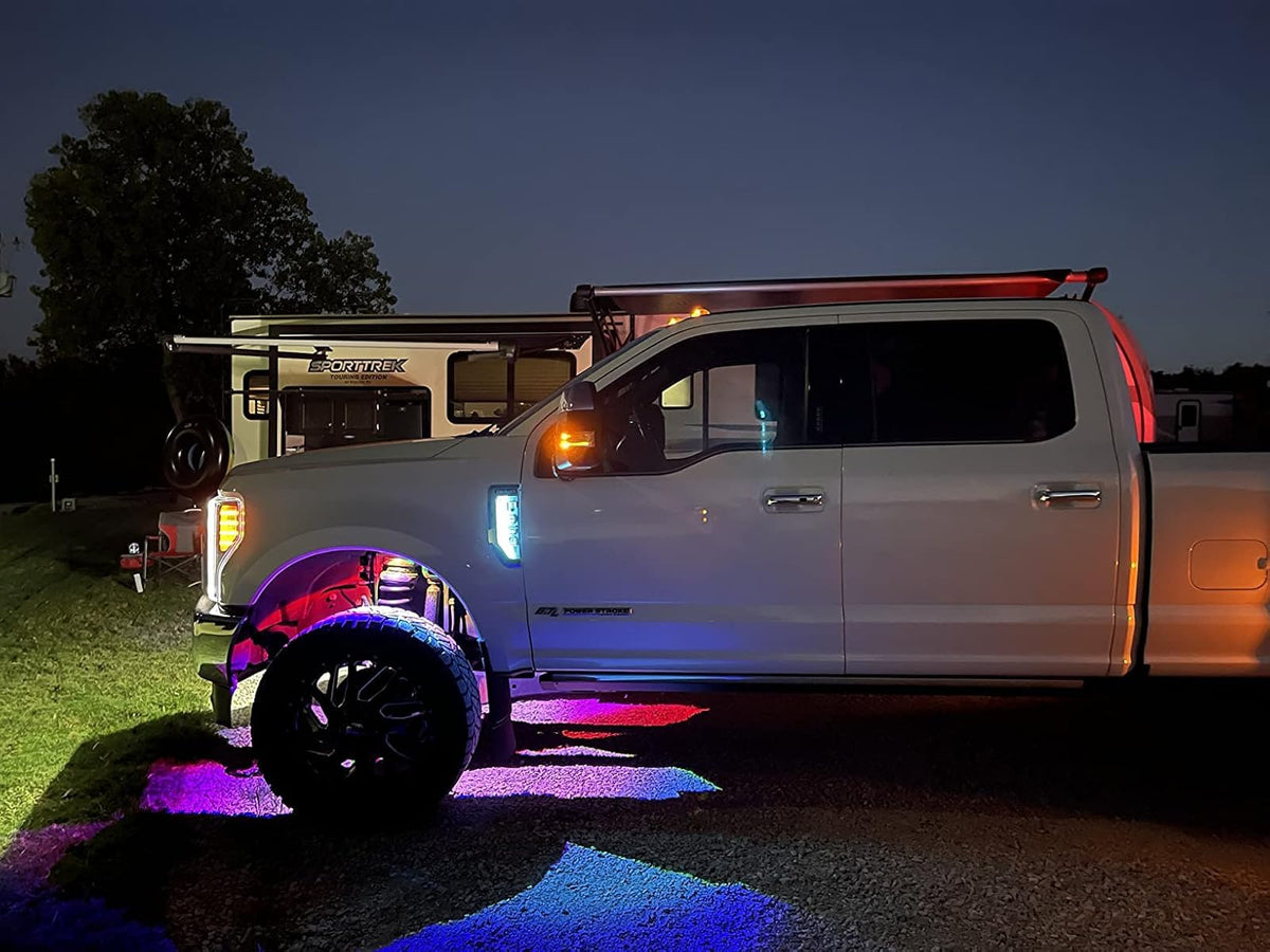 iJDMTOY view of emblem interior with LED strip seated to fit contours