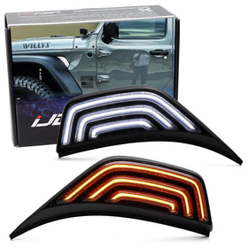 iJDMTOY front assembly showing fitment and sleek smoked lens benefit