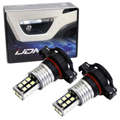 iJDMTOY bulb installed in Jeep Compass front bumper shows brighter DRL