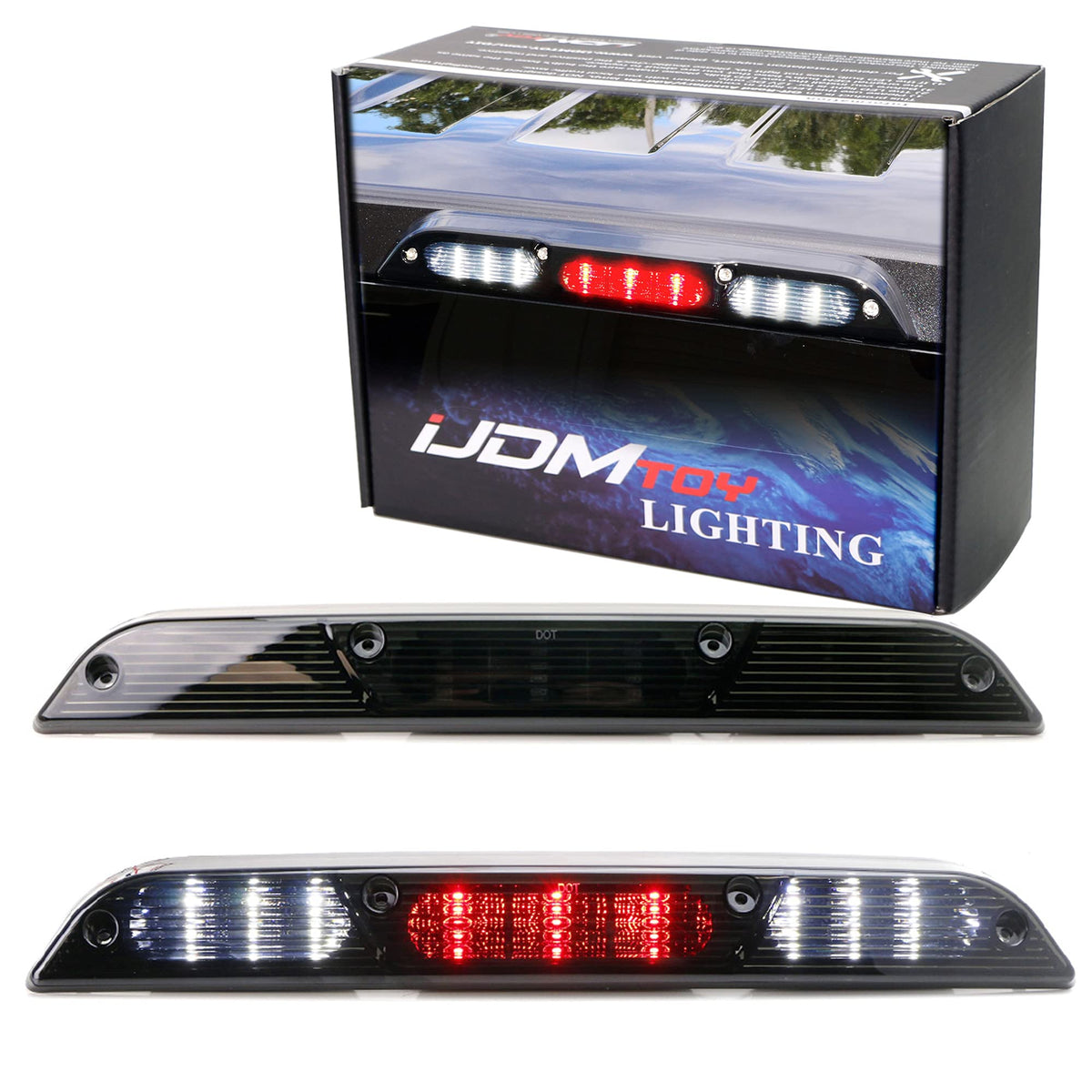 iJDMTOY front smoked lens assembly showing modern look and improved visibility