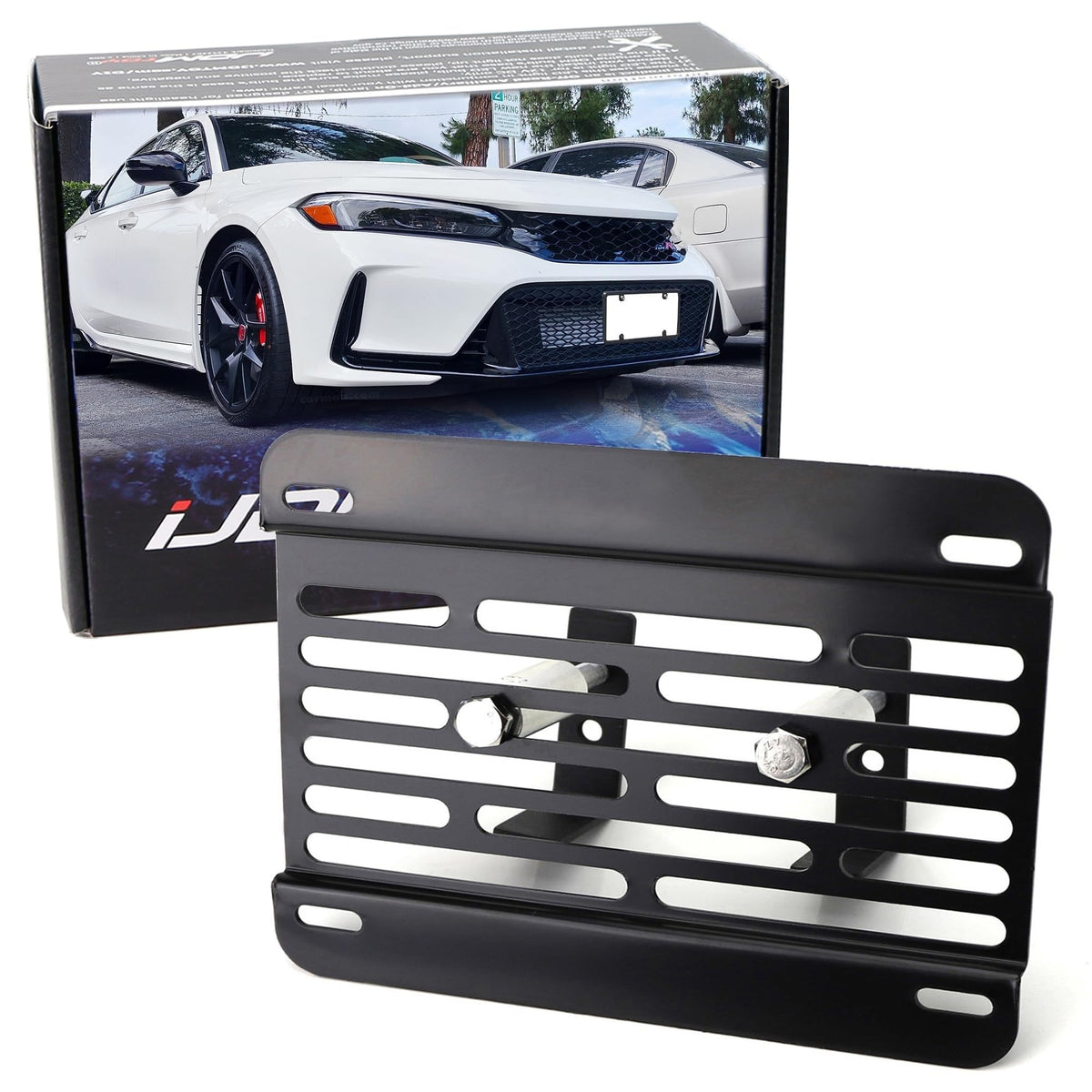 iJDMTOY front view installed on Civic showing clean sporty look
