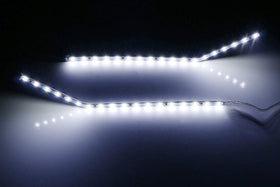 iJDMTOY installed kit at night illuminating F-Series letters for improved visibility