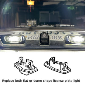 iJDMTOY installed on Acura MDX rear demonstrates improved plate visibility