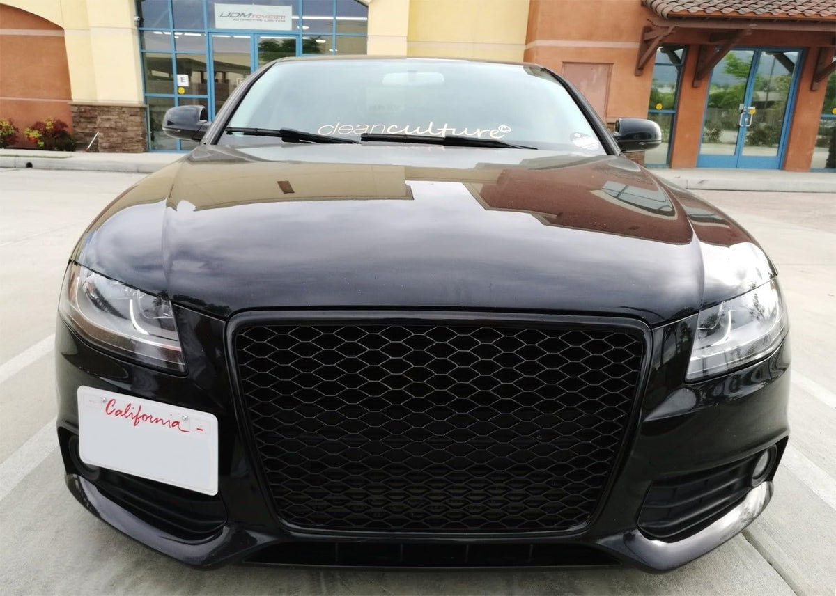 iJDMTOY installed on Audi A5 front showing off-center aggressive look