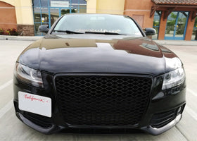 iJDMTOY installed on Audi A5 front showing off-center aggressive look