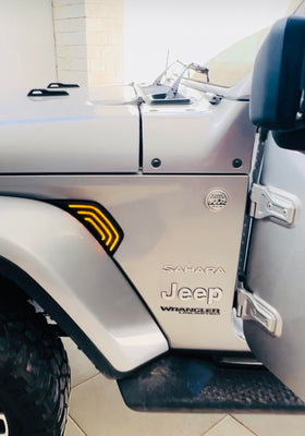 iJDMTOY installed on Wrangler front fender showing integrated styling benefit