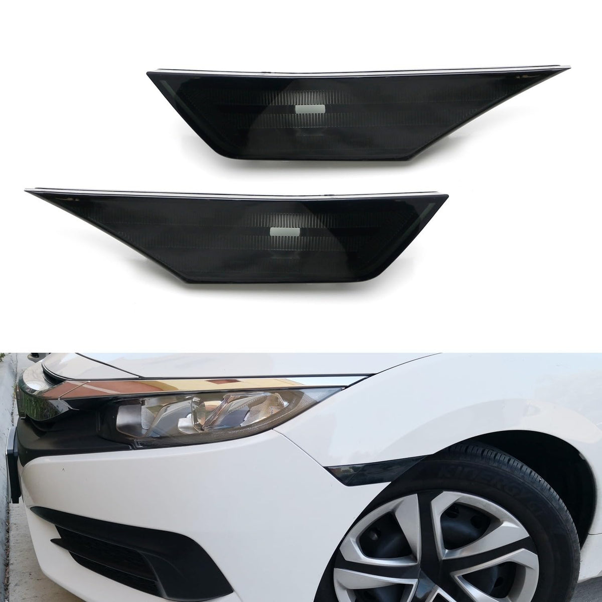 iJDMTOY installed on parked Civic profile showing cohesive custom exterior look