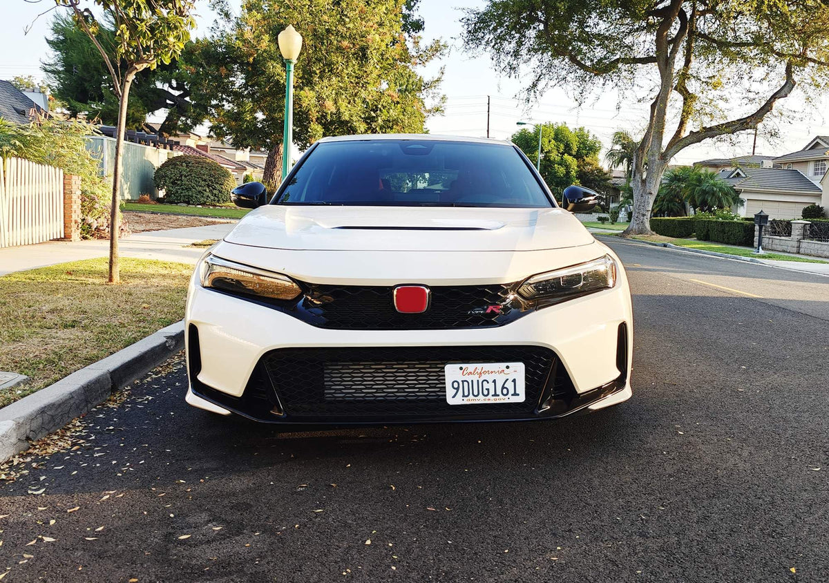 iJDMTOY mounted license plate profile showing lowered aggressive stance