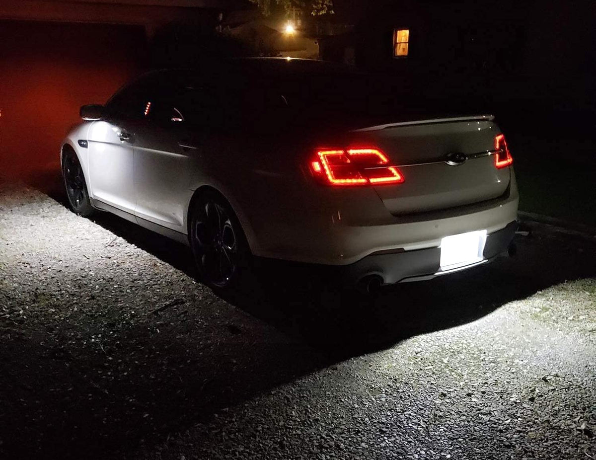 iJDMTOY nighttime driveway shot highlighting safety and aesthetic upgrade