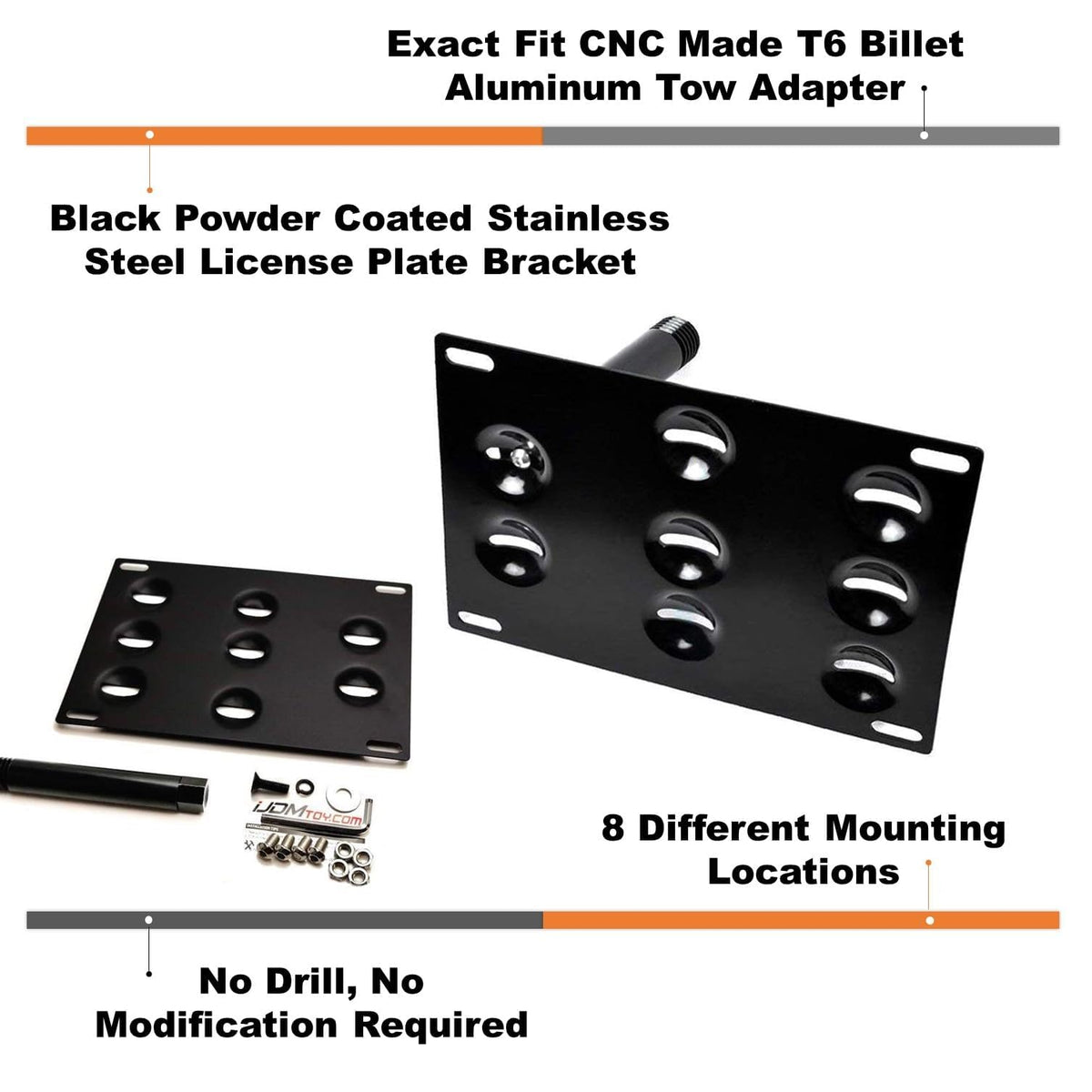 iJDMTOY close-up of threaded adapter showcasing CNC quality and secure fit