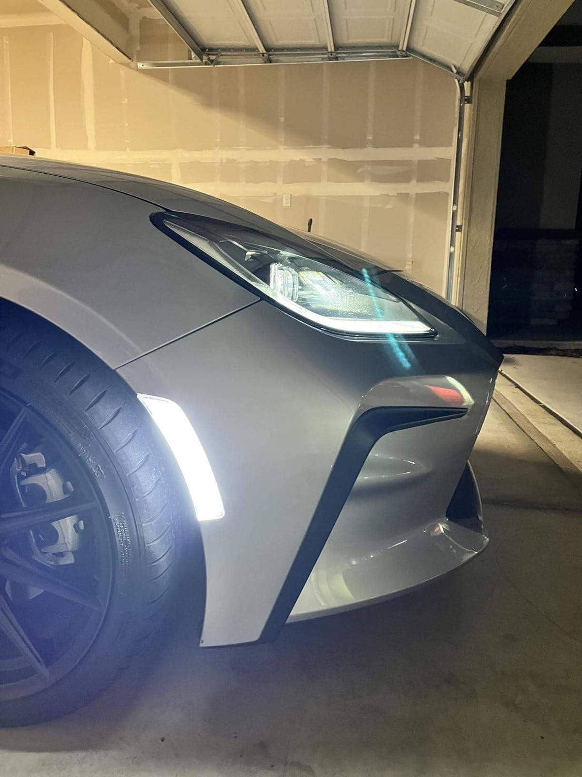 iJDMTOY side marker installed on BRZ bumper enhancing appearance