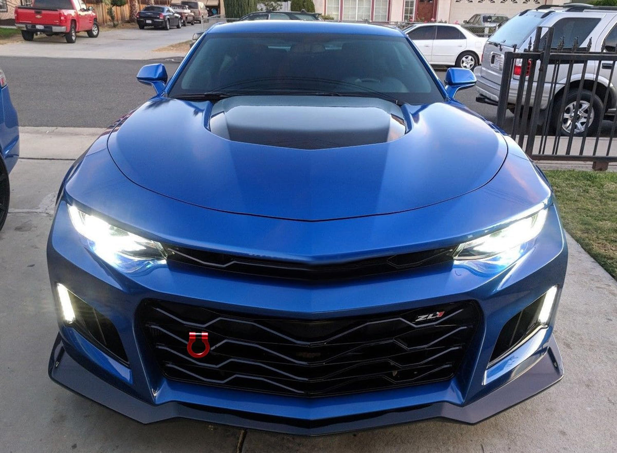 iJDMTOY side profile on Camaro bumper emphasizing seamless fit