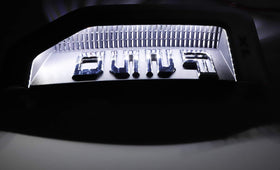 iJDMTOY routing wires through grille gap for clean, hidden installation