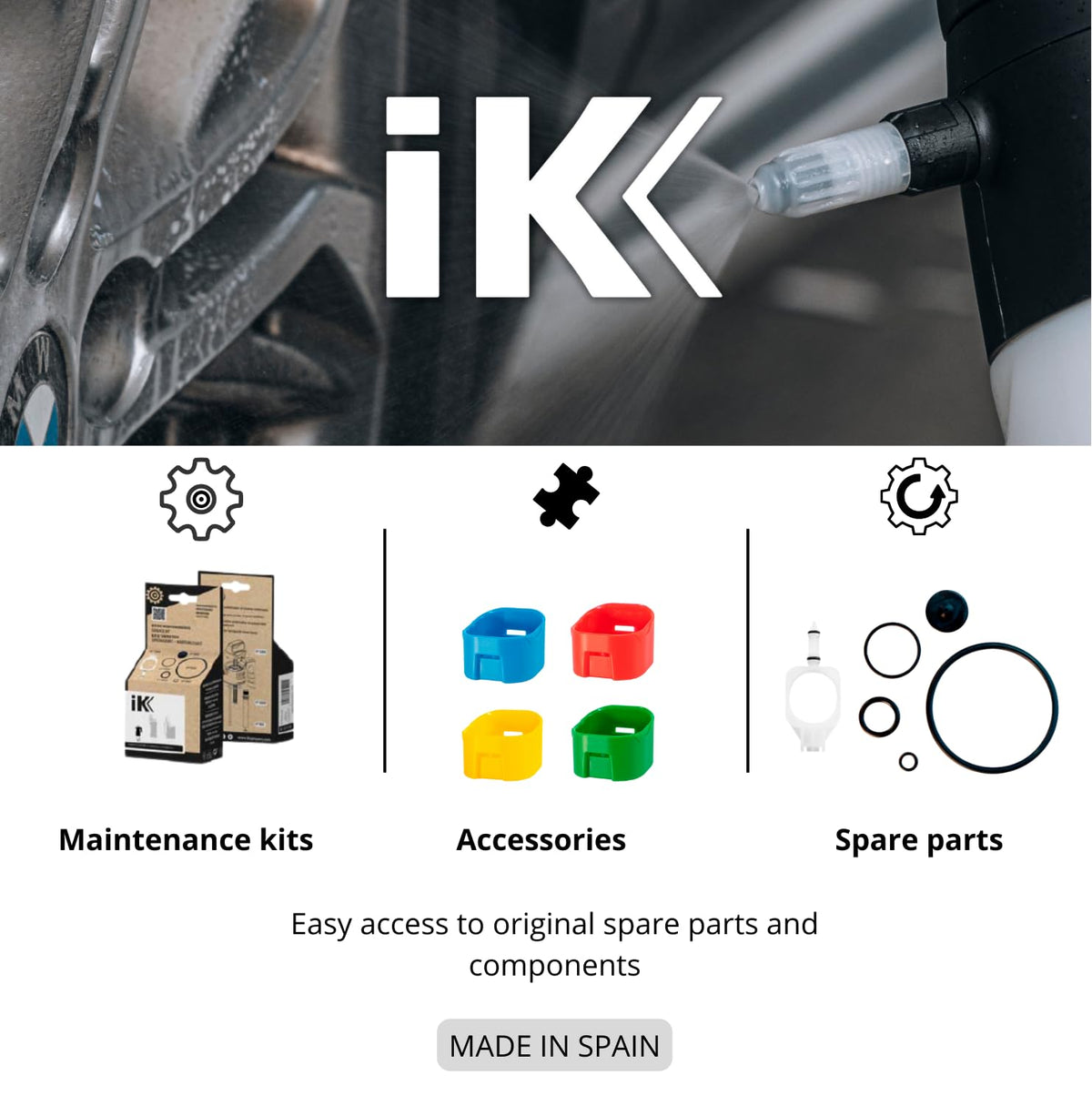 IK Multi PRO 2 in use during automotive detailing demonstrating chemical resistance and efficiency