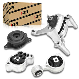 iKer engine mount front view showing fit and hardware, improves engine stability