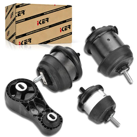 iKer front view of engine mount kit showing contents and fitment benefit