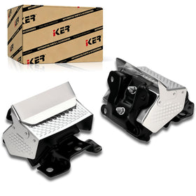 iKer front view of motor mount kit showing components and fitment clarity benefit