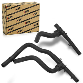 iKer front view of heater hose set showing fit and shape for easy verification