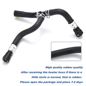 iKer heater hose installed in engine bay demonstrating direct-fit ease