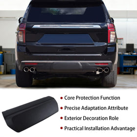iKer hitch cover installed on Suburban bumper demonstrates clean fit and protection