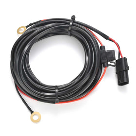 iKer front view of 22ft wiring harness showing full connector ends and benefit of easy replacement