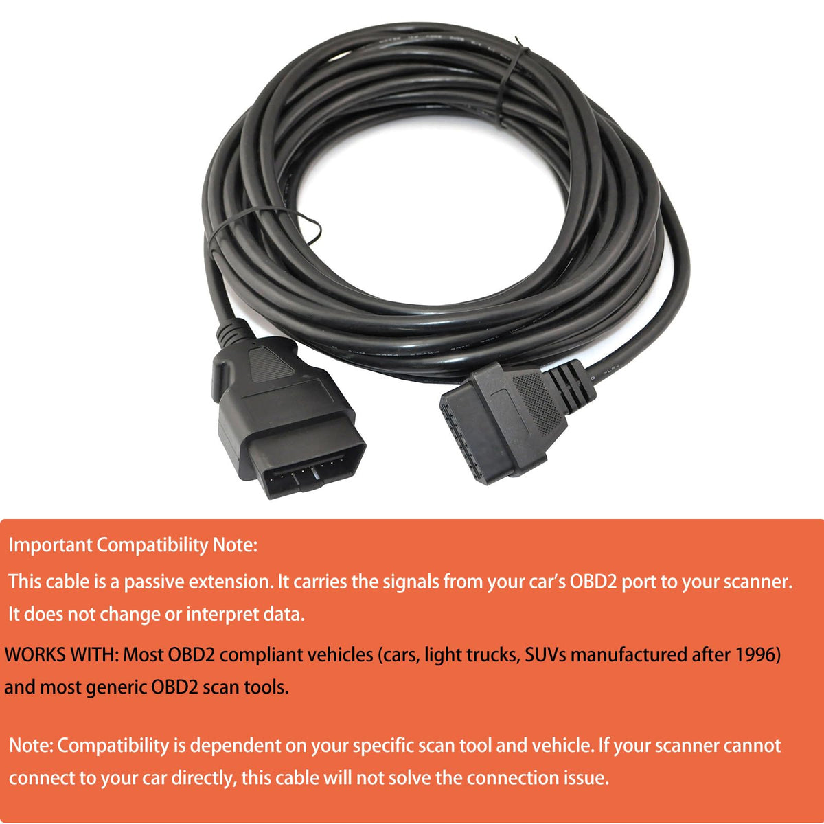 iKKEGOL cable next to hand for scale showing long length benefit