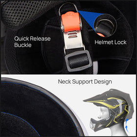 ILM helmet liner and quick-release strap showing comfort benefit